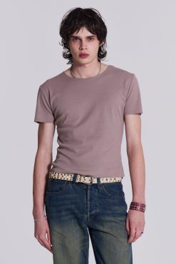 Women Jaded London *Ntrls Taupe Rib Tee